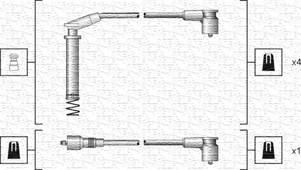Magneti Marelli 941318111154 Комплект проводів високої напруги