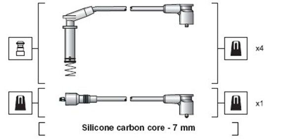 Magneti Marelli 941318111154 Комплект проводів високої напруги