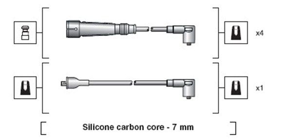 Magneti Marelli 941318111155 Комплект проводів високої напруги