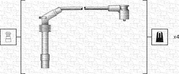 Magneti Marelli 941318111159 Комплект проводів високої напруги
