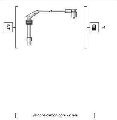 Magneti Marelli 941318111159 Комплект проводів високої напруги
