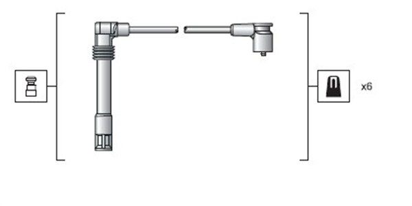 Magneti Marelli 941318111162 Комплект проводів високої напруги