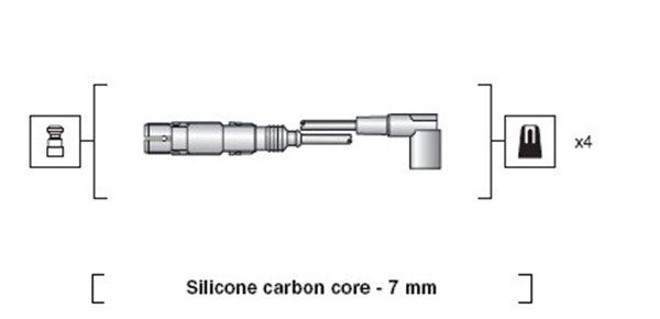 Magneti Marelli 941318111163 Комплект проводів високої напруги