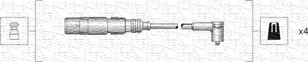 Magneti Marelli 941318111164 Комплект проводів високої напруги