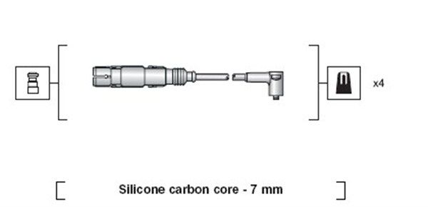 Magneti Marelli 941318111164 Комплект проводів високої напруги