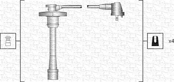 Magneti Marelli 941318111188 Комплект проводів високої напруги