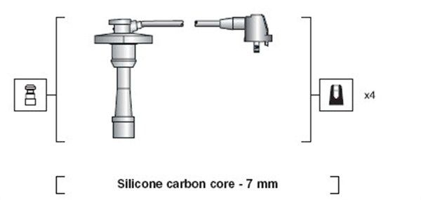 Magneti Marelli 941318111188 Комплект проводів високої напруги