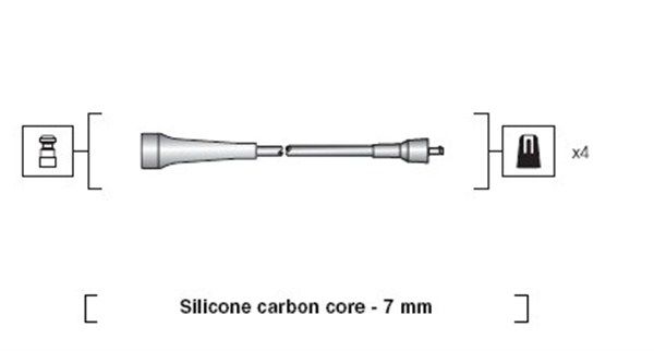 Magneti Marelli 941318111263 Комплект проводів високої напруги