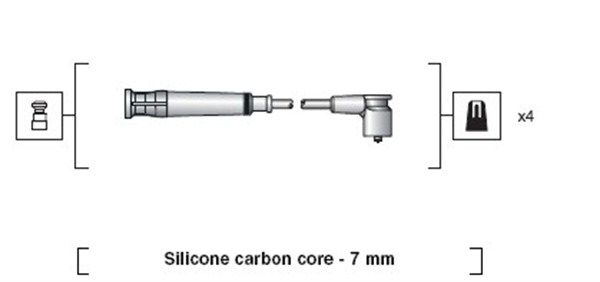 Magneti Marelli 941318111269 Комплект проводів високої напруги
