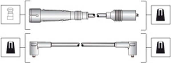 Magneti Marelli 941318111283 Комплект проводів високої напруги