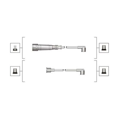 Magneti Marelli 941319170003 Комплект дротів запалювання (вир-во Magneti Marelli кор.код. MSQ0003)