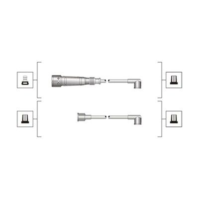 Magneti Marelli 941319170004 Комплект дротів запалювання (вир-во Magneti Marelli кор.код. MSQ0004)
