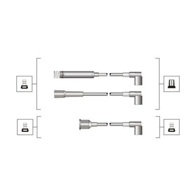 Magneti Marelli 941319170009 Комплект дротів запалювання (вир-во Magneti Marelli кор.код. MSQ0009)