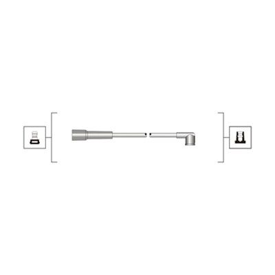 Magneti Marelli 941319170012 Проводи запалювання Fiat Seicento 1.1 98-10 (к-кт) (MSQ0012)