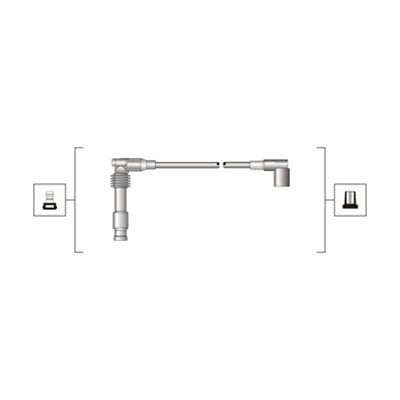Magneti Marelli 941319170014 Проводи запалювання Opel Astra F 93-01/Vectra A/B 1.8-2.0 i 16V 92-00 (