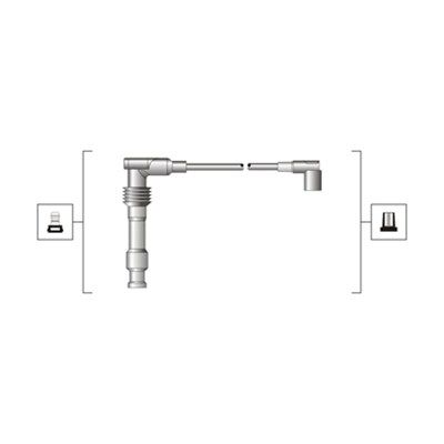 Magneti Marelli 941319170015 Комплект дротів запалювання (вир-во Magneti Marelli кор.код. MSQ0015)