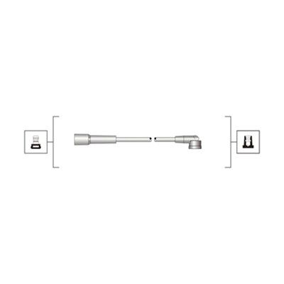 Magneti Marelli 941319170016 Комплект дротів запалювання (вир-во Magneti Marelli кор.код. MSQ0016)