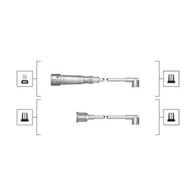 Magneti Marelli 941319170017 Комплект дротів запалювання (вир-во Magneti Marelli кор.код. MSQ0017)