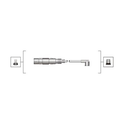 Magneti Marelli 941319170025 Проводи запалювання VW Caddy 1.4 16V 95-15 (к-кт) (високовольтні) (MSQ0