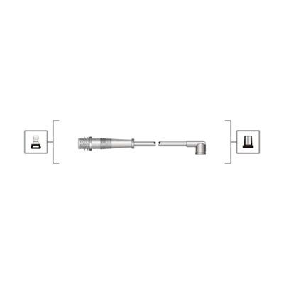 Magneti Marelli 941319170032 Комплект дротів запалювання FIAT BRAVO, MAREA (вир-во Magneti Marelli к