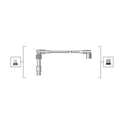 Magneti Marelli 941319170046 Комплект дротів запалювання (вир-во Magneti Marelli кор.код. MSQ0046)