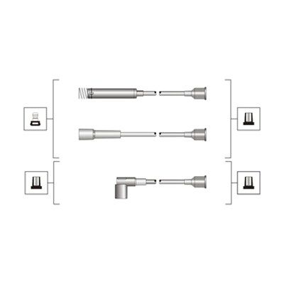 Magneti Marelli 941319170047 Комплект дротів запалювання (вир-во Magneti Marelli кор.код. MSQ0047)