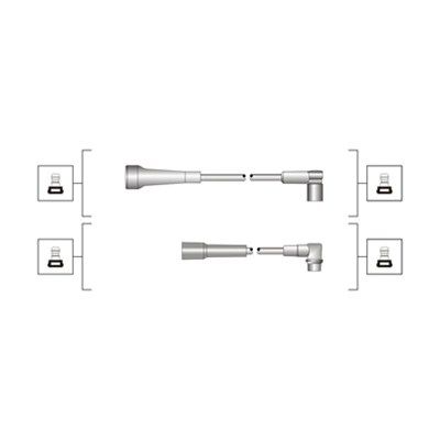 Magneti Marelli 941319170051 Комплект дротів запалювання (вир-во Magneti Marelli кор.код. MSQ0051)
