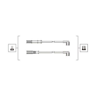Magneti Marelli 941319170068 Проводи запалювання Fiat Doblo/Panda 1.1/1.2 00- (к-кт)