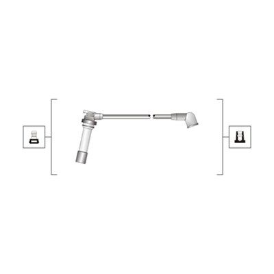 Magneti Marelli 941319170078 Комплект дротів запалювання (вир-во Magneti Marelli кор.код. MSQ0078)