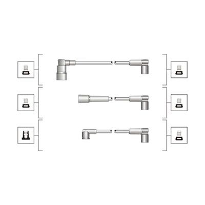 Magneti Marelli 941319170080 Комплект проводів високої напруги