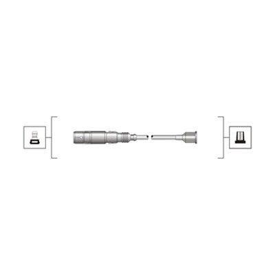 Magneti Marelli 941319170086 Комплект дротів запалювання (вир-во Magneti Marelli кор.код. MSQ0086)