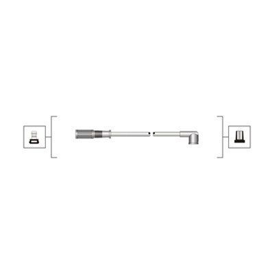 Magneti Marelli 941319170098 Проводи запалювання Fiat Doblo/Cargo/Punto 1.2-1.4LPG 05- (високовольтн