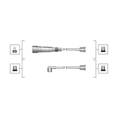 Magneti Marelli 941319170103 Проводи запалювання Audi A6 2.0 94-97/VW Passat 1.6 96-00 (к-кт) (MSQ01