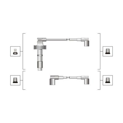Magneti Marelli 941319170116 Комплект дротів запалювання VOLVO 850, C70, V70, S70 (вир-во Magneti Ma
