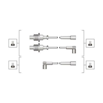 Magneti Marelli 941319170118 Комплект дротів запалювання CITROEN, PEUGEOT (вир-во Magneti Marelli ко