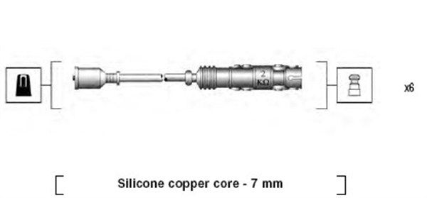 Magneti Marelli 941455010942 Комплект проводів високої напруги